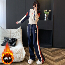 批发时尚炸街运动休闲<b class='q'>套装</b><b class='q'>女</b>秋冬2025新款<b class='q'>卫衣</b>阔腿裤<b class='q'>两件</b>套