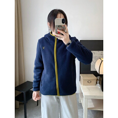 批发超好看摇粒绒<b class='q'>外套</b>女新款冬装双面加绒加厚连帽<b class='q'>休闲</b>上衣