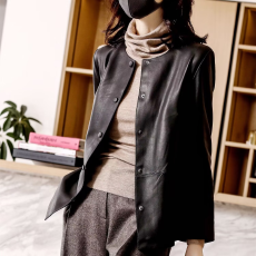 批发高端洋气2026秋冬新款PU皮衣上档次品质女装<b class='q'>显瘦</b>加绒长袖<b class='q'>外套</b>女