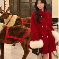 批发高级感毛呢外套呢子加棉加厚大衣女短款小个子百搭2025秋冬新款