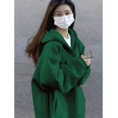 卫衣外套女春秋季2026新款爆款加厚开春连帽开衫即墨韩系慵懒风厚