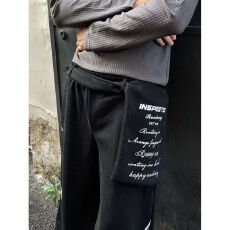 批发纯棉复合腰饰可拆拼接条纹腰搭叠穿女美式显瘦阔腿弯刀<b class='q'>休闲</b>裤