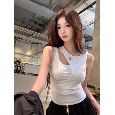 批发【人棉带胸垫】夏季小心机内搭外穿T恤女辣妹上衣假两件<b class='q'>短袖</b>T恤