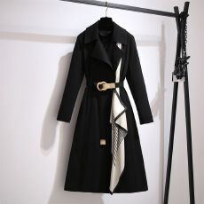 批发风衣女中长款2026春秋装新款洋气减龄大码宽松显瘦气质女士外套潮
