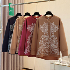 批发跨境专供东南亚爆款复古提花新中式<b class='q'>衬衫</b>女宽松改良斜襟轻国风上衣