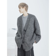 批发已出货韩系慵懒风氛围感秋<b class='q'>冬</b>季新款简约高级显瘦气质小众针织开衫