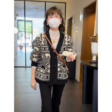 批发已出货气质高级感慵懒宽松针织开衫女士秋冬设计感小众洋气毛外套