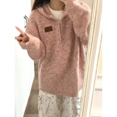 韩系穿搭学院风假两件针织开衫女早秋季2025新款温柔软糯慵懒上衣