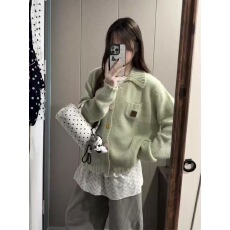 批发2025年新款百搭多巴胺毛衣外套女秋冬季设计感甜美风针织<b class='q'>开衫</b>上衣