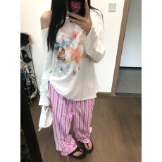 批发夏季宽松休闲微透防晒罩衫2026美式慵懒风字母印花<b class='q'>长袖</b><b class='q'>T</b><b class='q'>恤</b><b class='q'>男</b>女