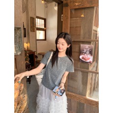 批发韩系温柔风碎花短袖T恤夏季2026新款小众<b class='q'>男</b>女别致漂亮独特上衣