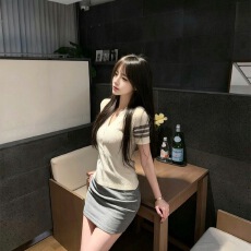 批发韩系chic甜美温柔风正肩<b class='q'>V领</b>短袖女夏季修身显瘦麻花针织衫上衣潮