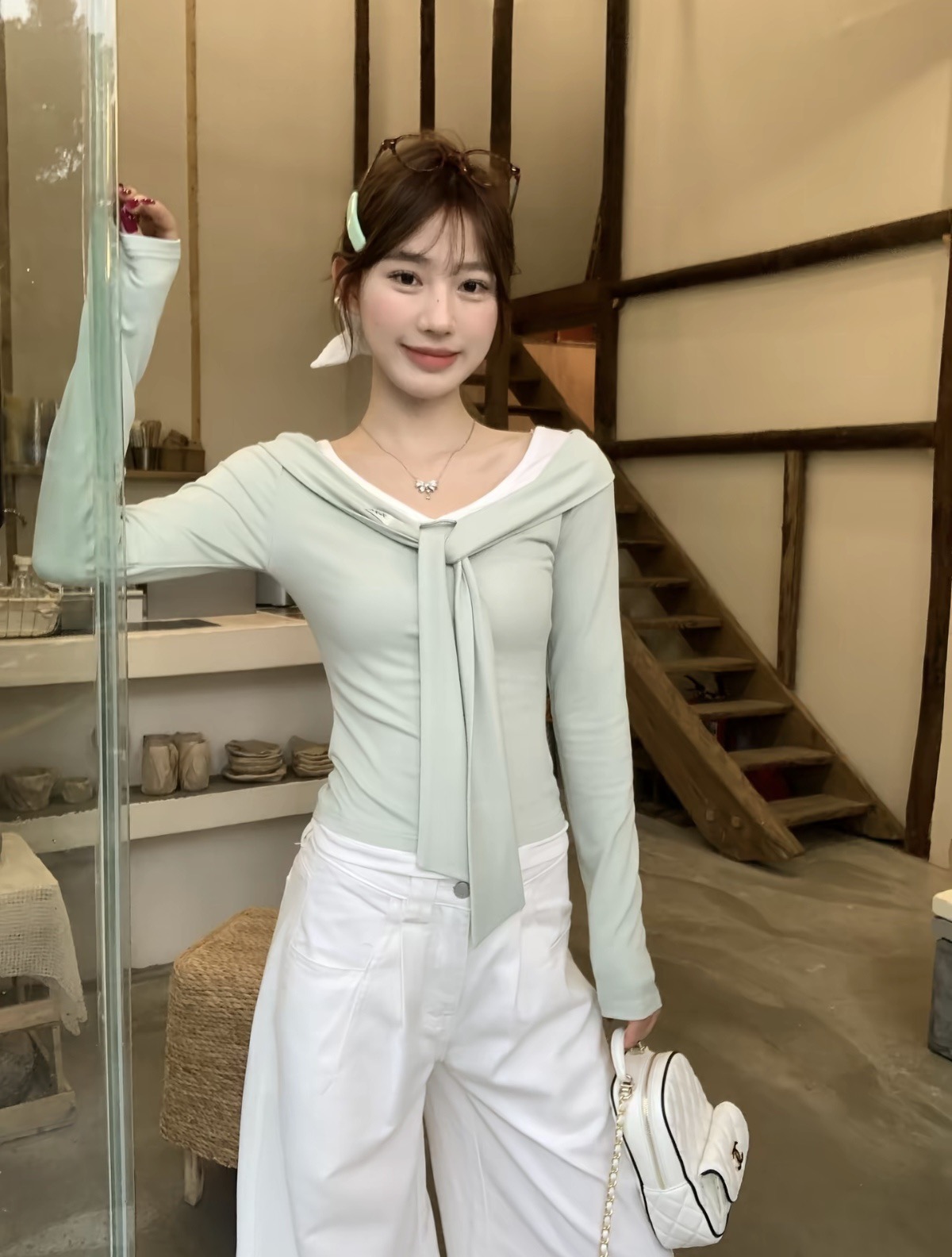 BY31790# 秋季新款撞色...