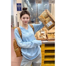 批发美式复古字母印花袖T恤女秋季宽松<b class='q'>纯棉</b>街头设计感百搭<b class='q'>打底衫</b>上衣