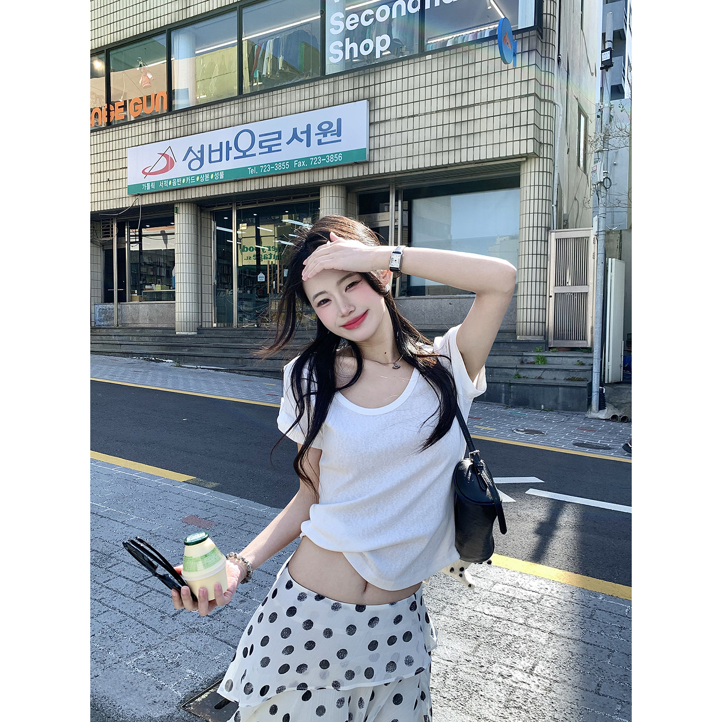 작은 요정 니켈 어린이 한 부서 단색 티셔츠 여성 여름 작은 대중 기초 섹션 라운드 넥 미니멀리즘 기본 셔츠 다용도 작은 맨위