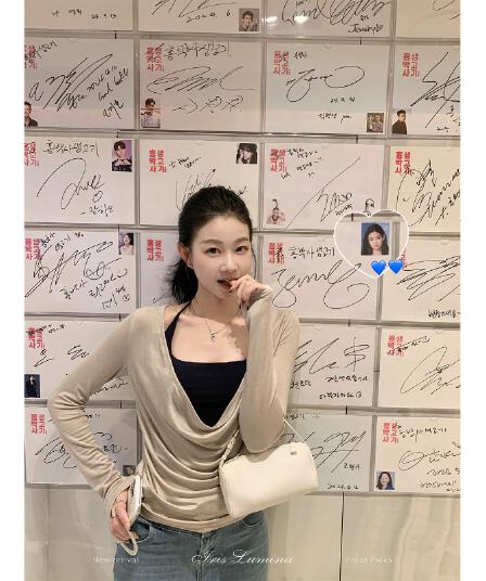 사람들 면 스택 음악 가면 의류 긴팔 블라우스 티셔츠 여성 겨울 흔들다 칼라 사실 두 조각 맨위