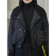 批发短款加绒翻领棉服女春秋冬季新款大码宽松休闲外套小个子时尚棉衣
