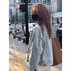 批发网红ins欧式水洗棉复古牛仔外套女春秋薄款韩版宽松短款长袖衬衫