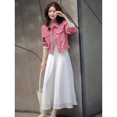 批发2026新款爆款牛仔外套女春款港风复古<b class='q'>休闲</b>宽松高级感短款<b class='q'>夹克</b>上衣