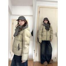 批发韩系学院风连帽面包服棉服2025冬季新款加厚高级感超好看<b class='q'>棉衣</b>外套