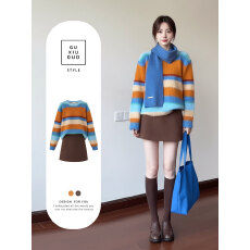 批发2026超火韩系冷淡巨好看深秋冬装一整套ootd穿搭独特漂亮两件套女