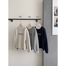 韩系加绒加厚蕾丝花边拼接假两件卫衣女2025新款时尚刺绣字母上衣