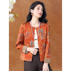 批发早春新中式国风外套女款流行爆款小香风高端大气上档次唐装年轻款