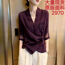批发2026年夏季新款超火减龄绝美女装上衣今年漂亮独特超好看单穿小衫
