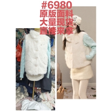 批发H2AN1 STUDIO韩系羊羔毛马甲女高级感百搭毛绒背心外套