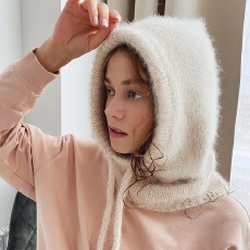 批发韩版ins巴拉克拉法帽洋气秋冬时尚保暖围脖护颈一体毛线针织帽女