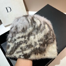 批发韩系水墨拉毛针织帽时尚慵懒美拉德高级感搭配时髦保暖毛线帽