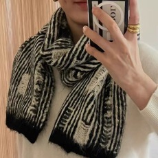 批发做旧风韩代复古拼接撞色羊毛柔软糯围巾男女保暖秋冬季围脖混色