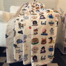 批发高个子加长版睡裤女秋冬季珊瑚绒宽松阔腿裤直筒保暖可爱遛弯神裤