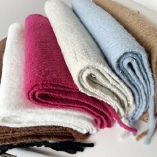 纯色围巾保暖女秋冬季高级感圈圈纱围巾秋冬韩系百搭围脖披肩