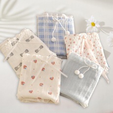 日系可爱印花甜美女士内裤纯棉女全棉裆针织中腰学生少女内裤