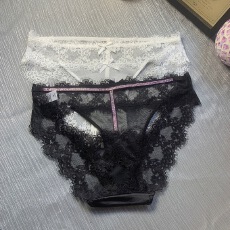 批发NANA野媚法式性感蕾丝内裤女高级烫砖火辣诱惑纯欲镂空露臂<b class='q'>三角裤</b>