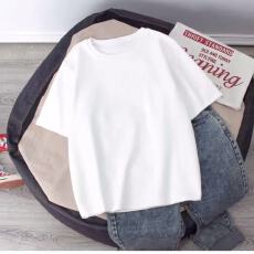 批发100%纯棉短袖纯色t恤2022夏季新款韩版宽松百搭打底衫上衣ins潮