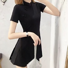 批发养生保健按摩技师服足浴<b class='q'>连衣裙</b><b class='q'>夜店</b>女装浴场桑拿工作服旗袍款短裙