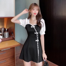 批发足浴技师工作服足疗气质套装<b class='q'>高端</b>养生馆短袖改良旗袍短裤两件套夏