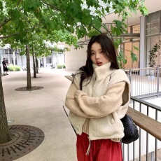 批发秋冬季新款美式复古休闲羊羔毛双面穿<b class='q'>马甲</b>