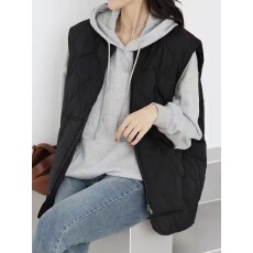 批发韩版简约25新款百搭棉服外套<b class='q'>马甲</b>女