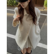 批发已出白色呢子<b class='q'>大</b>衣<b class='q'>女</b>秋冬季新款毛呢外套高级感小个子韩系气质