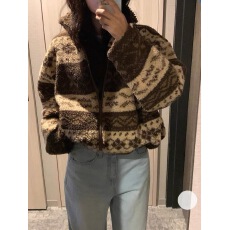 批发有货 羊羔毛奥粒绒立领加厚外套