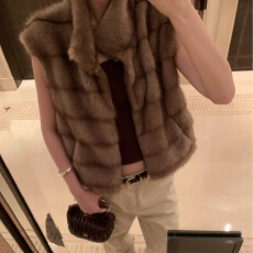 批发有货新款拉链毛茸茸仿皮草时尚洋气复古百搭气质女马甲背心外套