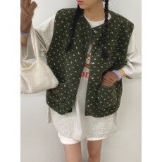 批发有货 chic 韩版点点 羊羔毛 加棉<b class='q'>马甲</b>