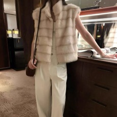 批发有货 新款拉链毛茸仿皮草时尚洋气复古百搭气质女<b class='q'>马甲</b>背心外套