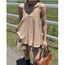 批发有货韩国东大门2026年新款夏季韩系亚麻套装女