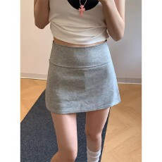 批发辣妹开叉半身裙女夏季小个子短裙高腰休闲<b class='q'>运动包</b>臀裙子防走光裙裤