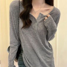 批发官图 原版天丝羊绒夏季薄款T恤<b class='q'>防晒衣</b>罩衫<b class='q'>长袖</b>春秋套头上衣