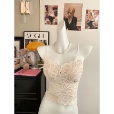 批发纯欲性感手工缝制<b class='q'>蕾丝</b>纽扣吊带美背带胸垫显瘦百搭女背心